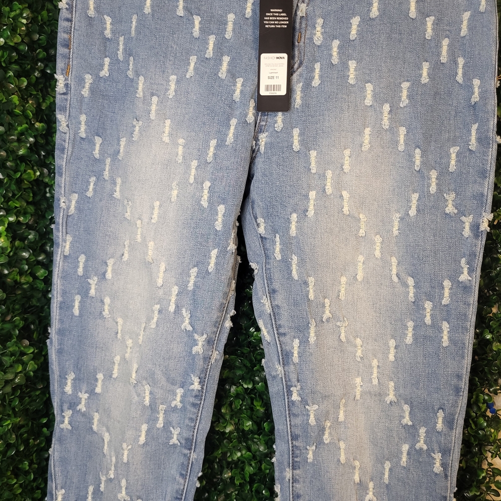 Stylish Blue Distressed Jeans Size 11 & 13 Available